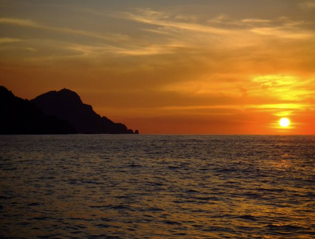 Sunset over Capo Rosso